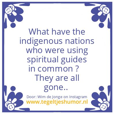 Tegeltje: using spiritual guides