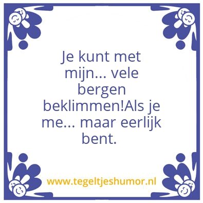 Tegeltje: Bergen