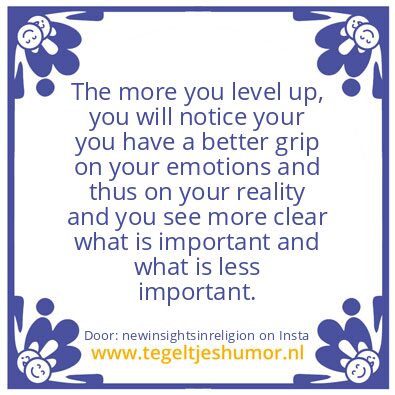 Tegeltje: level up