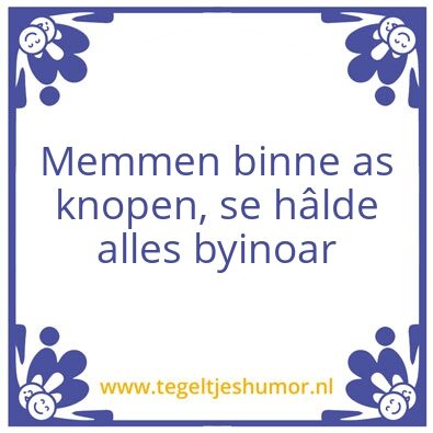 Tegeltje: Mem