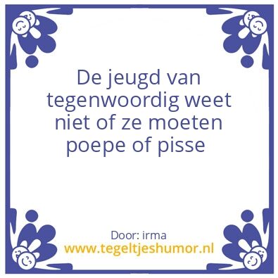 Tegeltje: jeugd