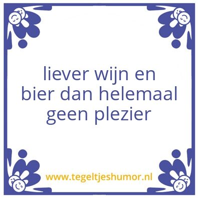 Tegeltje: waarheid
