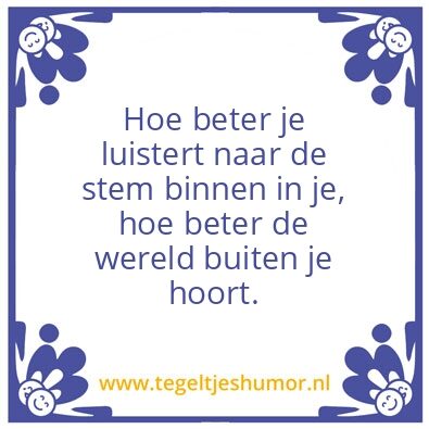 Tegeltje: Hoe beter