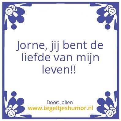 Tegeltje: liefde