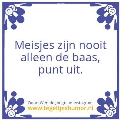 Tegeltje: Marian !