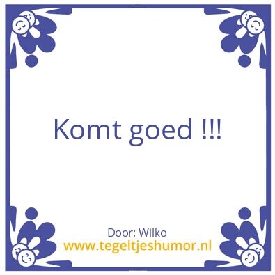 Tegeltje: Wijze Willie