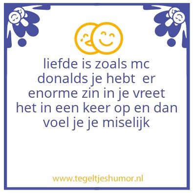 Tegeltje: liefde