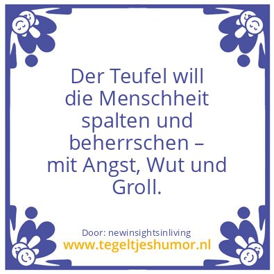 Tegeltje: divide and rule