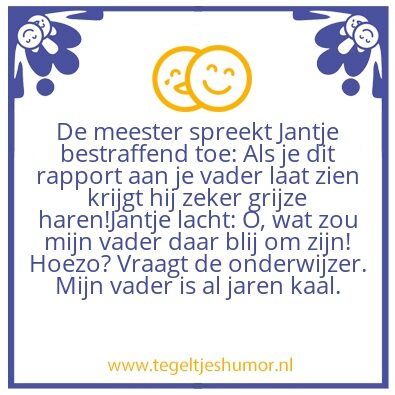Tegeltje: Rapport