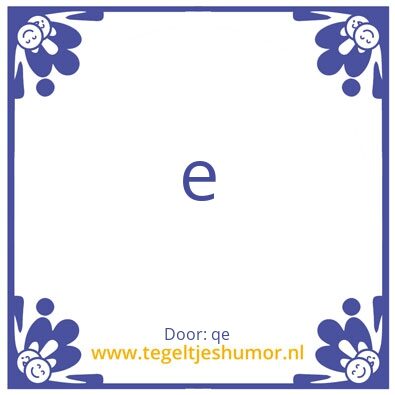 Tegeltje: qeq