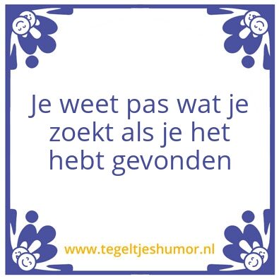 Tegeltje: Zoek