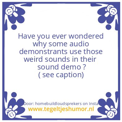 Tegeltje: Weird sounds in sound demo