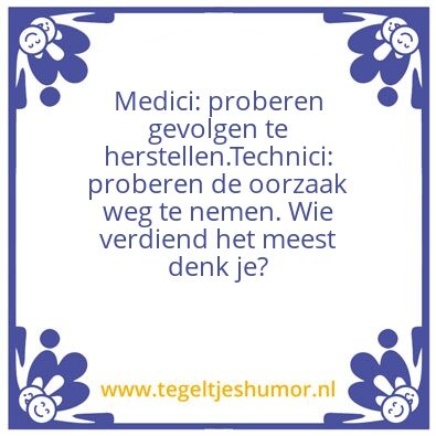 Tegeltje: Eerste