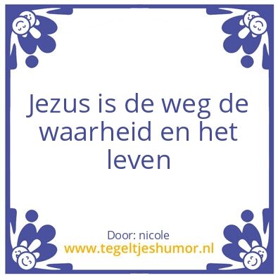 Tegeltje: jezus