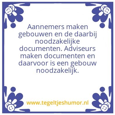 Tegeltje: Bouwmanagement