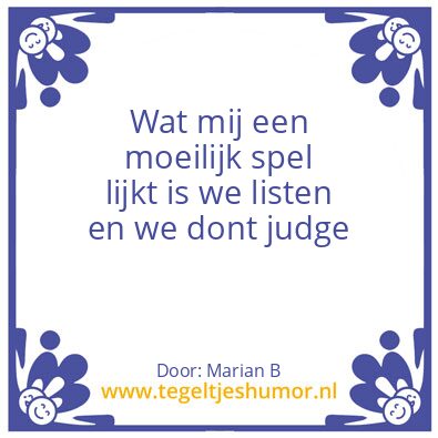 Tegeltje: Marian Borg