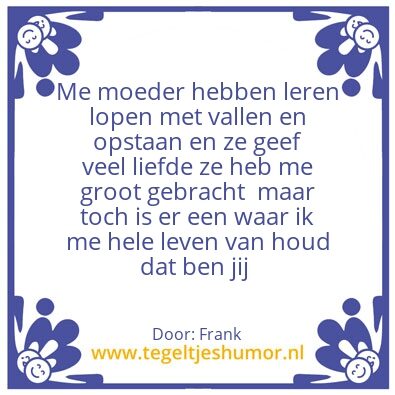 Tegeltje: Mama
