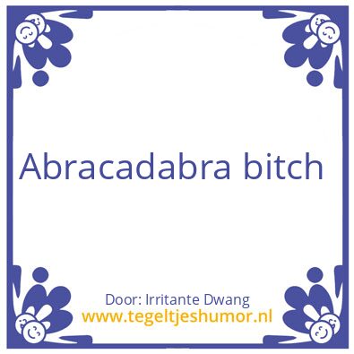 Tegeltje: Fenna’s tegel