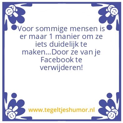 Tegeltje: Nep vrienden