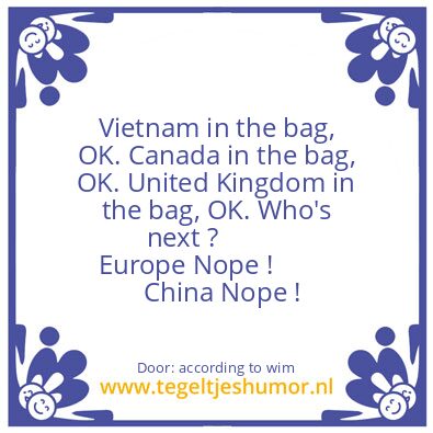Tegeltje: I donalds bag.