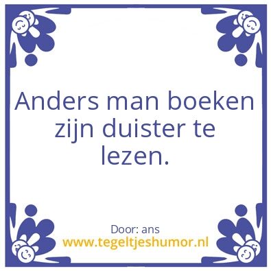 Tegeltje: Het leven