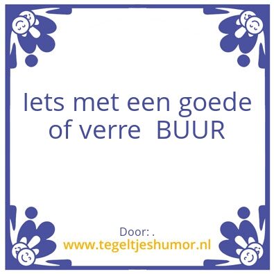 Tegeltje: .