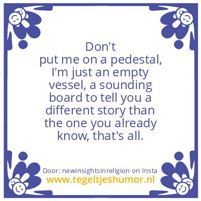 Tegeltje: just an sounding board