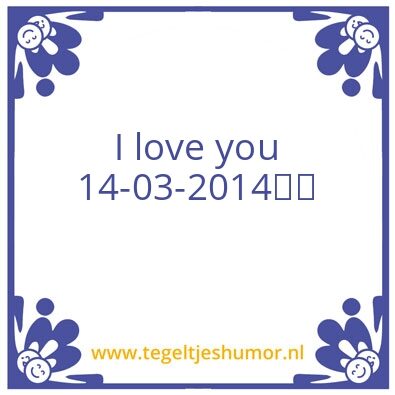 Tegeltje: Liefde