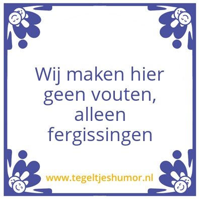 Tegeltje: Voutje