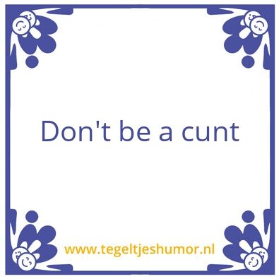 Tegeltje: sdaf