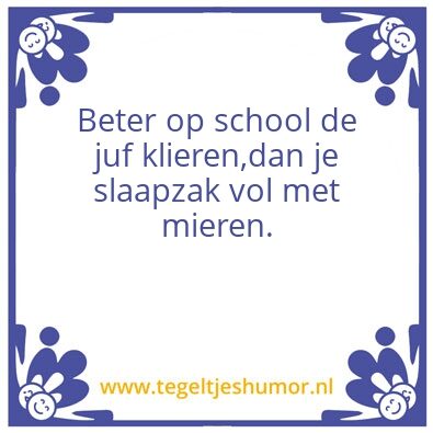 Tegeltje: Pech onderweg 1