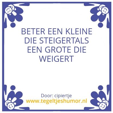 Tegeltje: piel