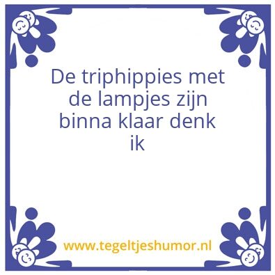 Tegeltje: Boom be like