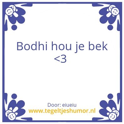 Tegeltje: hjb