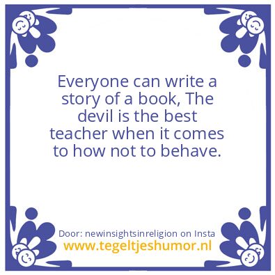 Tegeltje: Have you ever noticed ?