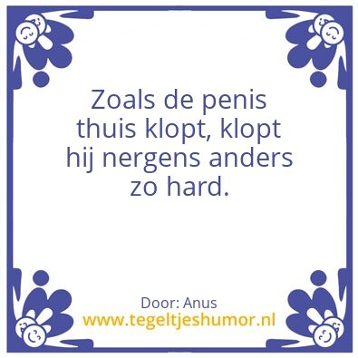 Tegeltje: Penis