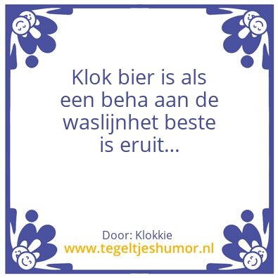 Tegeltje: Klok