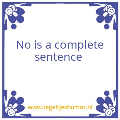 Tegeltje: Tegeltje