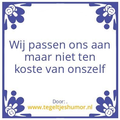 Tegeltje: .