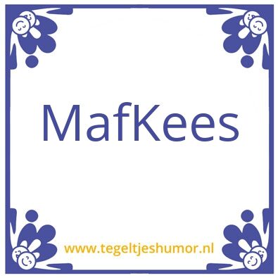 Tegeltje: Kees