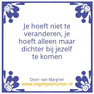 Tegeltje: Voor Margriet