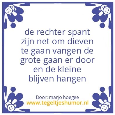 Tegeltje: de rechter