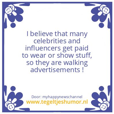 Tegeltje: what you see  ..