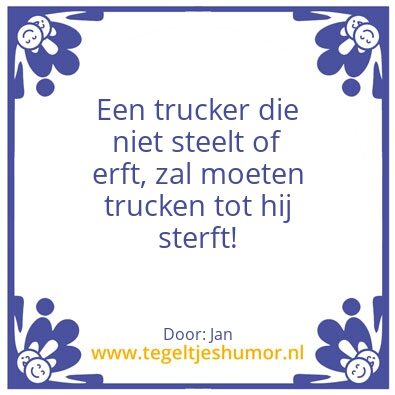 Tegeltje: Trucklife