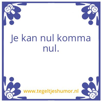 Tegeltje: eline