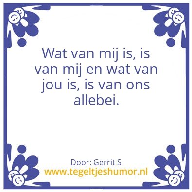 Tegeltje: Ik ben Gerrit