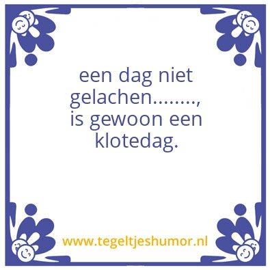 Tegeltje: je dag