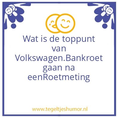 Tegeltje: Volkswagen