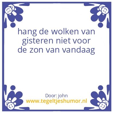Tegeltje: in moeilijke tijden