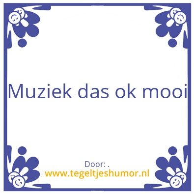 Tegeltje: .